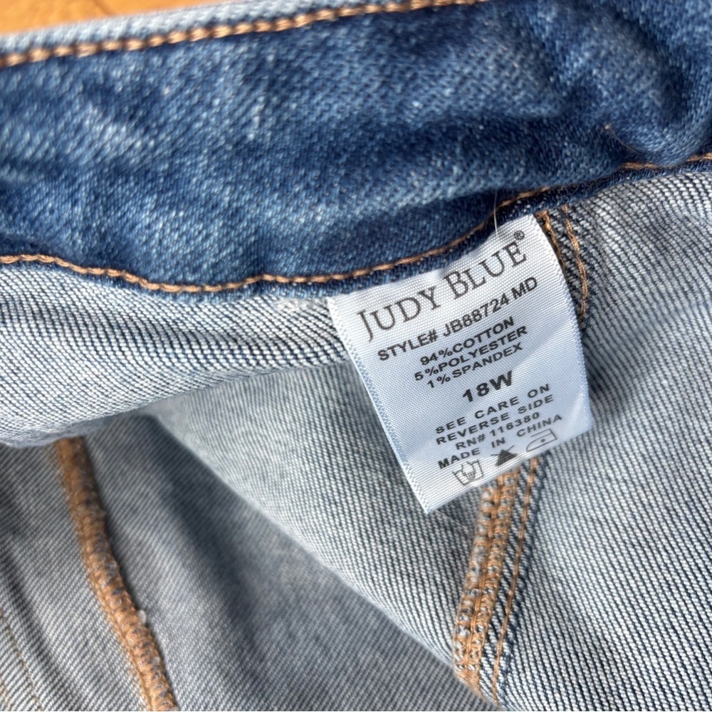 Judy Blue high waist wide leg cargo jeans 18 - Picture 7 of 8